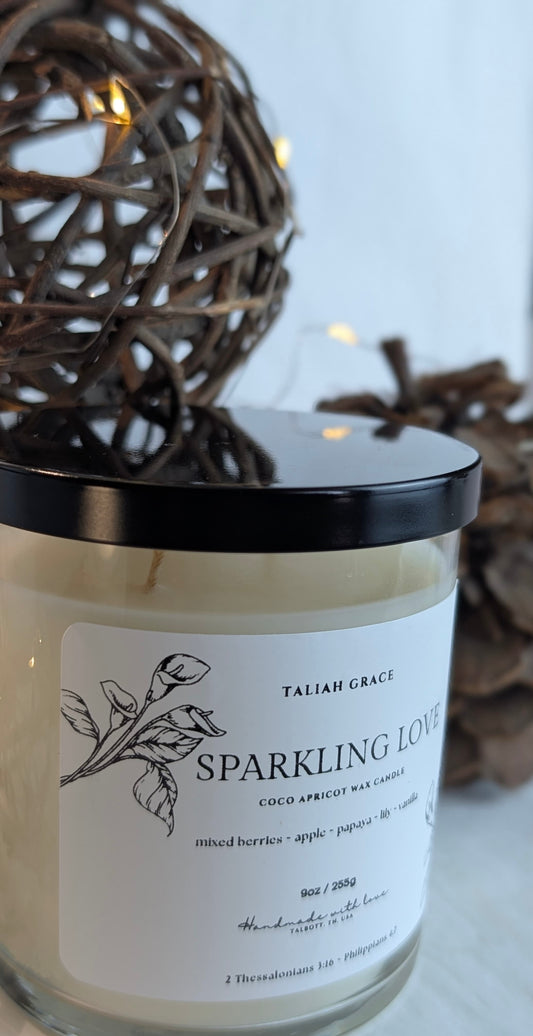 Sparkling Love Candle