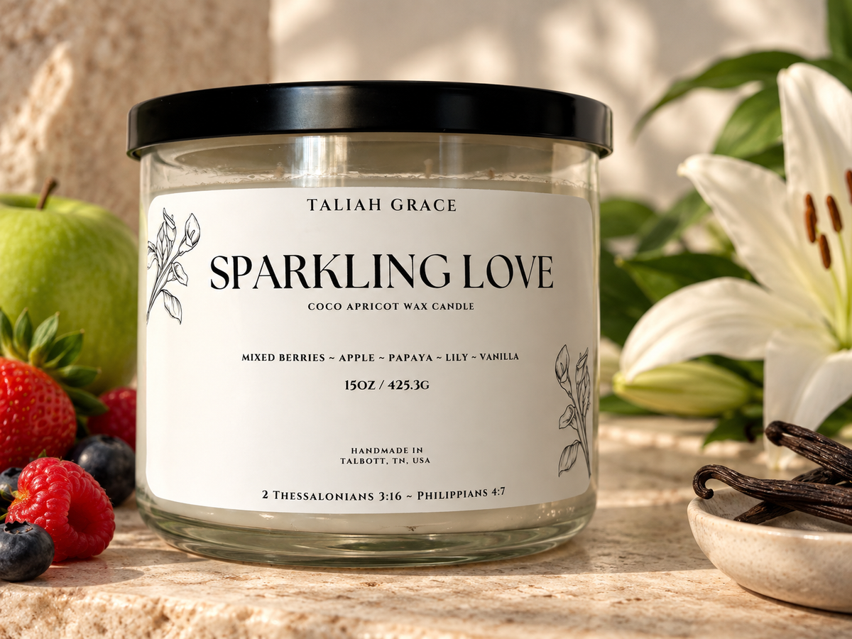 Sparkling Love Candle