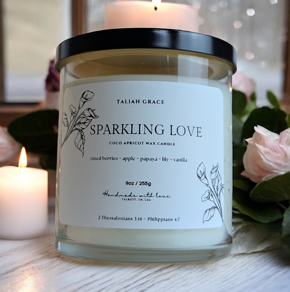 Sparkling Love Candle