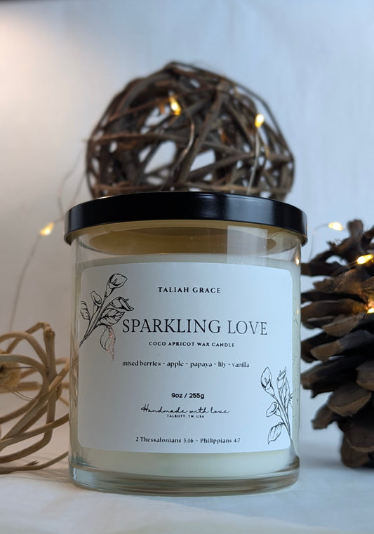 Sparkling Love Candle
