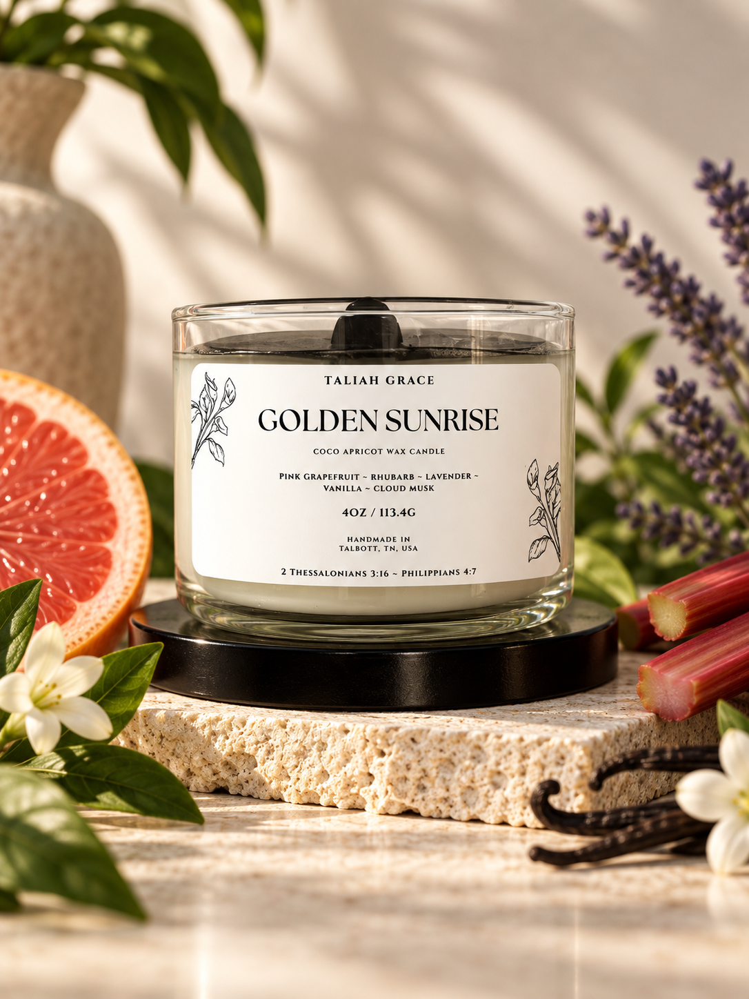 Golden Sunrise Candle