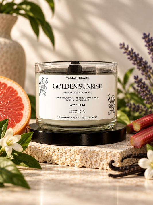 Golden Sunrise Candle