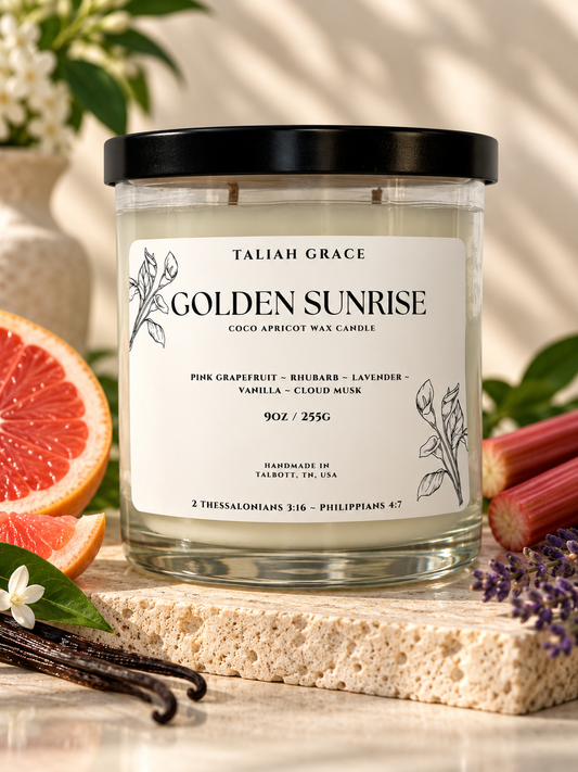 Golden Sunrise Candle